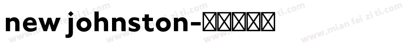 new johnston字体转换